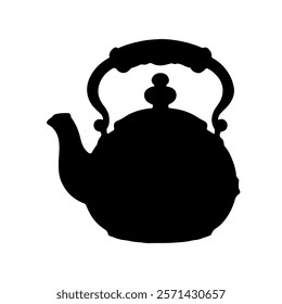 Kettle silhouette vector icon sign symbol illustration design.
