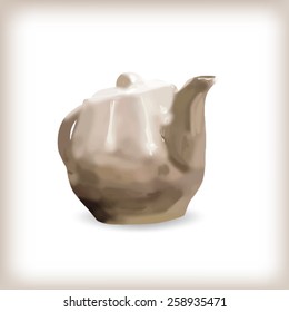 kettle tea coffee vector
