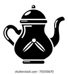 Kettle tea icon. Simple illustration of kettle tea vector icon for web