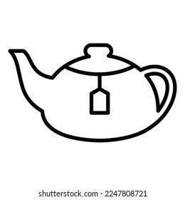 Kettle tea pot icon vector design template