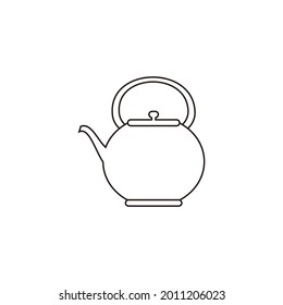 kettle teapot drink icon, kettle icon vector symbol illustration