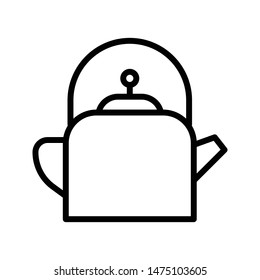 kettle thin line vector icon