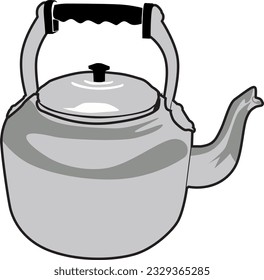 kettle in vector art style