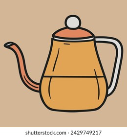 kettle vector, coffee kettle machine vector, various coffee animations, coffee bundle vector, colored coffee vector