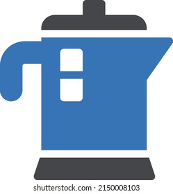 kettle vector glyph color icon
