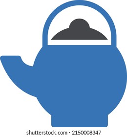 kettle vector glyph color icon
