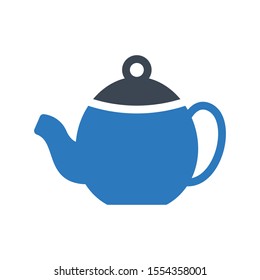 kettle vector glyph colour icon