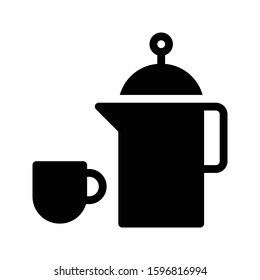 kettle vector glyph flat icon 