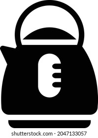 kettle vector glyph flat icon