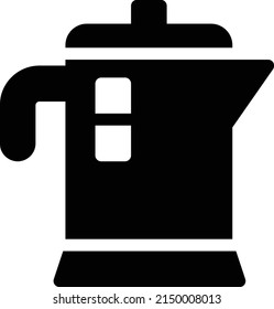 kettle vector glyph flat icon