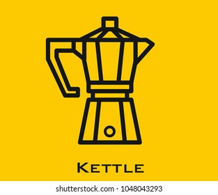Kettle vector icon