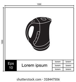 Kettle vector icon.