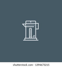 Kettle vector icon. Kettle concept stroke symbol design. Thin graphic elements vector illustration, outline pattern for your web site design, logo, UI. EPS 10.
