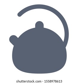 Kettle vector icon. Hot water logo.