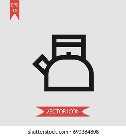 Kettle vector icon, illustration symbol