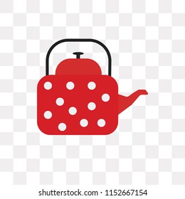 Kettle vector icon isolated on transparent background, Kettle logo concept