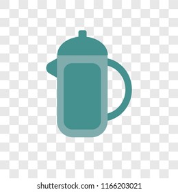 Kettle vector icon isolated on transparent background, Kettle logo concept