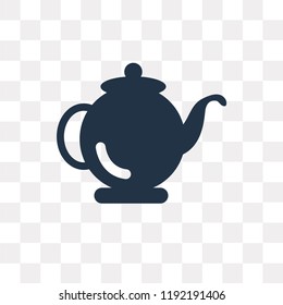 Kettle vector icon isolated on transparent background, Kettle transparency concept can be used web and mobile