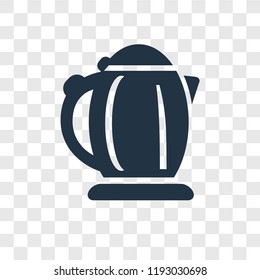 Kettle vector icon isolated on transparent background, Kettle transparency logo concept
