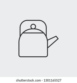 Kettle vector icon, tea pot symbol. Modern, simple flat vector illustration for web site or mobile app