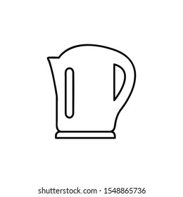 Kettle vector icon, water boiler symbol. Modern, simple flat vector illustration for web site or mobile app