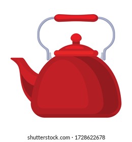 Kettle vector icon.Cartoon vector icon isolated on white background kettle.