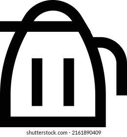 kettle Vector illustration on a transparent background.Premium quality symmbols.Stroke vector icons for concept and graphic design.
