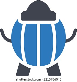 ilustración de kettle Vector en un fondo transparente. Símbolos de calidad superior. Iconos vectoriales de glifos para diseño de conceptos y gráficos. 

