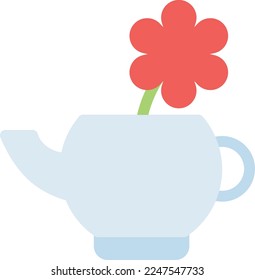 ilustración de kettle Vector en un fondo transparente. Símbolos de calidad superior. Iconos vectoriales de color de línea para el concepto y el diseño gráfico.