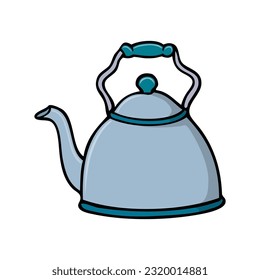 kettle vector illustration,isolated on white background,top view