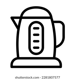 Kettle Vector Line Icon Design