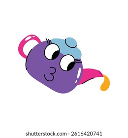 Kettle vector Sticker. Eps 10 file