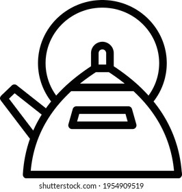 kettle vector thin line icon