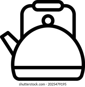 kettle vector thin line icon