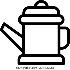 kettle vector thin line icon