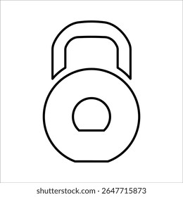Wasserkocher Gewicht Symbol, Linie Vektorgrafiken