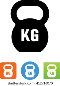 Kettleball weight icon