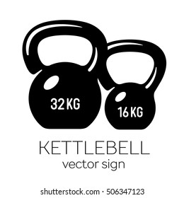 Kettlebell 32 and 16 kg.