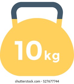 Kettlebell Ball Vector Icon