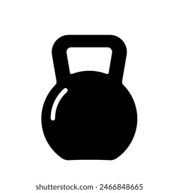 Kettlebell, crossfit - vector icon	