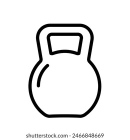 Kettlebell, crossfit - vector icon	