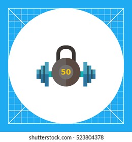 Kettlebell and dumbbell Icon
