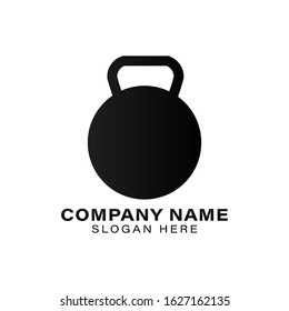 kettlebell dumbbell iron weight. fitness and gym logo Ideas. Inspiration logo design. Template Vector Illustration. Isolated On White Background