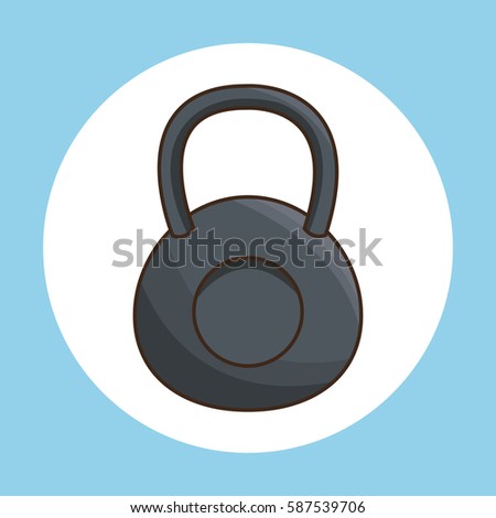 kettlebell exercise sport icon