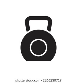 Kettlebell Filled Icon Vector Illustrator