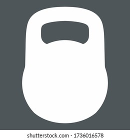 Kettlebell fitness quality vector illustration cut