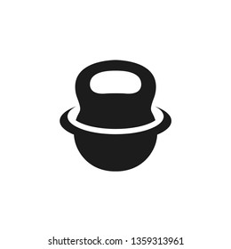 Kettlebell Fitness Symbol Logo Icon Vector