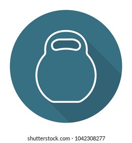 Kettlebell flat icon