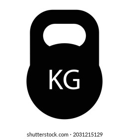 kettlebell Glyph Style Vektorsymbol, das leicht modifizieren oder bearbeiten kann 