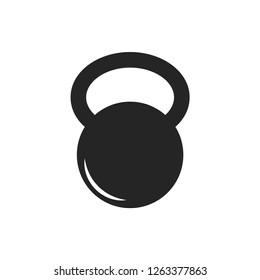 Kettlebell gym graphic icon design template isolated